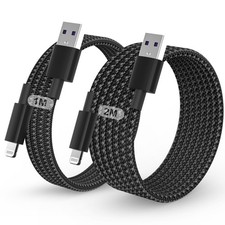 Image of iPhone Charger Cable 2Pack 1M 2M for Lightning to USB Cable MFi Certified Fast