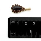 Bohemian 14k Yellow Gold Pear Garnet Necklace Pendant #JB718-4 — photo 7