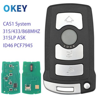 Remote Car Key CAS1 System For BMW 7 Series E65 E66 315/433/868Mhz ID46 PCF7945