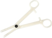 Piercing Clamps Disposable,10pcs Disposable Forceps Clamp White