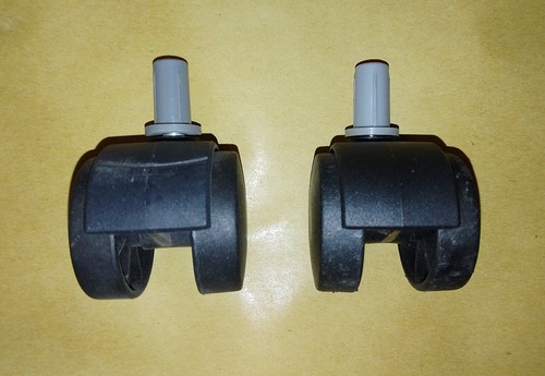 2 x Vintage Möbel Doppelrollen Rollen vom TV-Ständer für Schrank oder Rollwagen