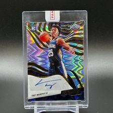2021-22 Panini Revolution Trey Murphy III RC Rookie Auto Fractal #'d /100 - Peli
