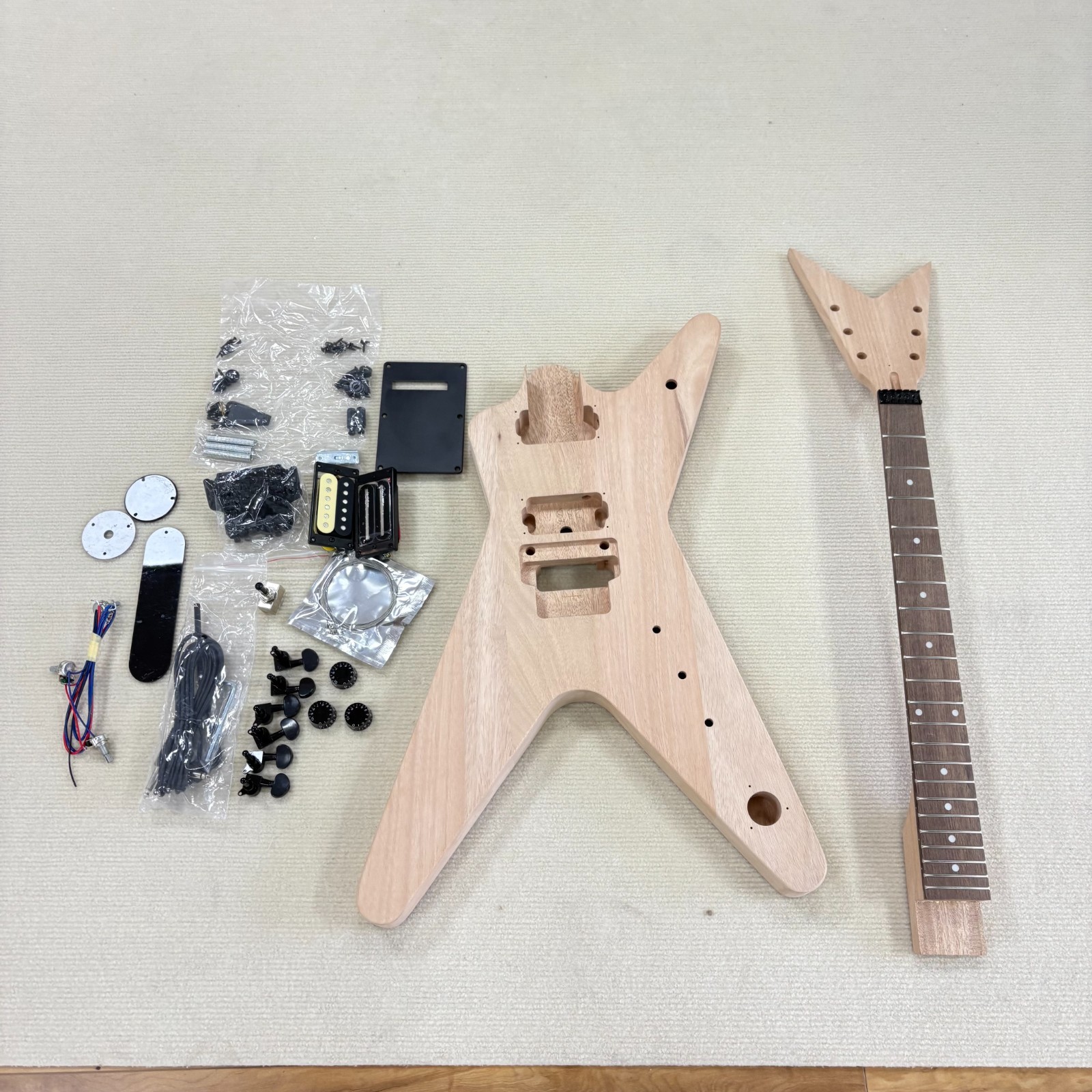 Kit chitarra elettrica Dimebag incompiuto tastiera palissandro
