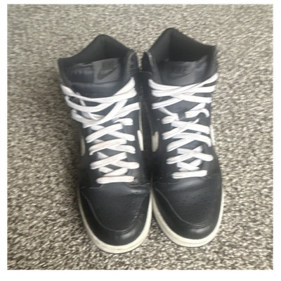 Nike Dunk High GS in a Venom Anthracite/White colorway DH9751-001