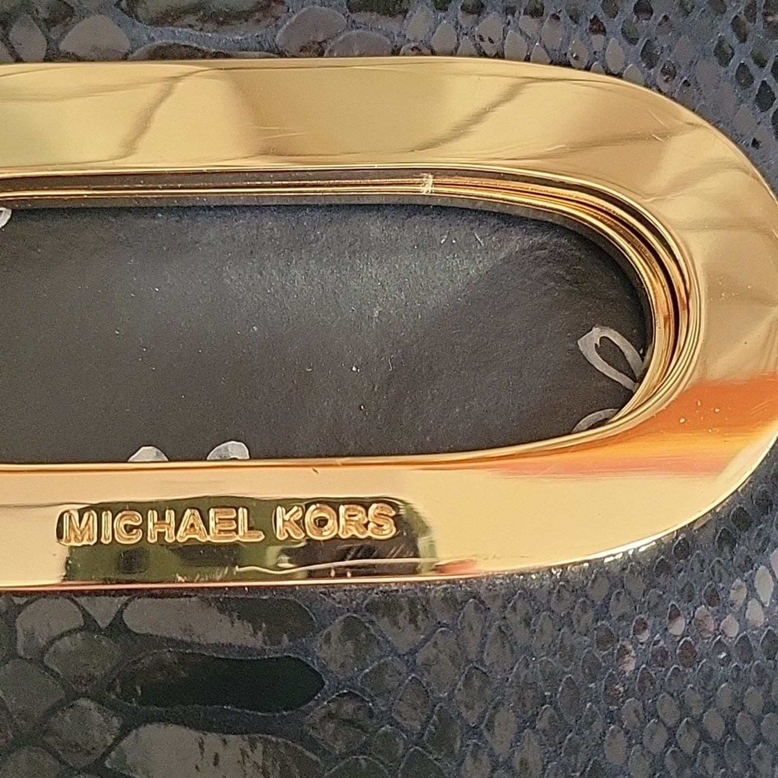 EUC- Michael Kors ‘Berkley’ Python Embossed Leath… - image 8