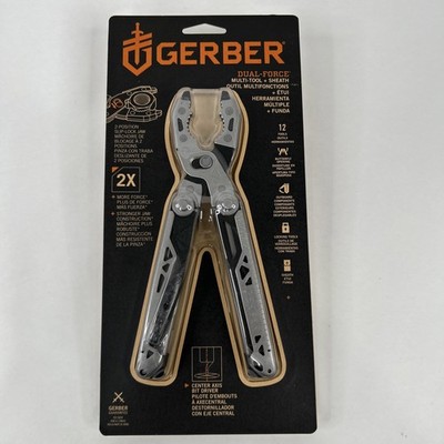 Dual Force Multi-Tool (GERBER)- Black/Silver + sheath 31-003586