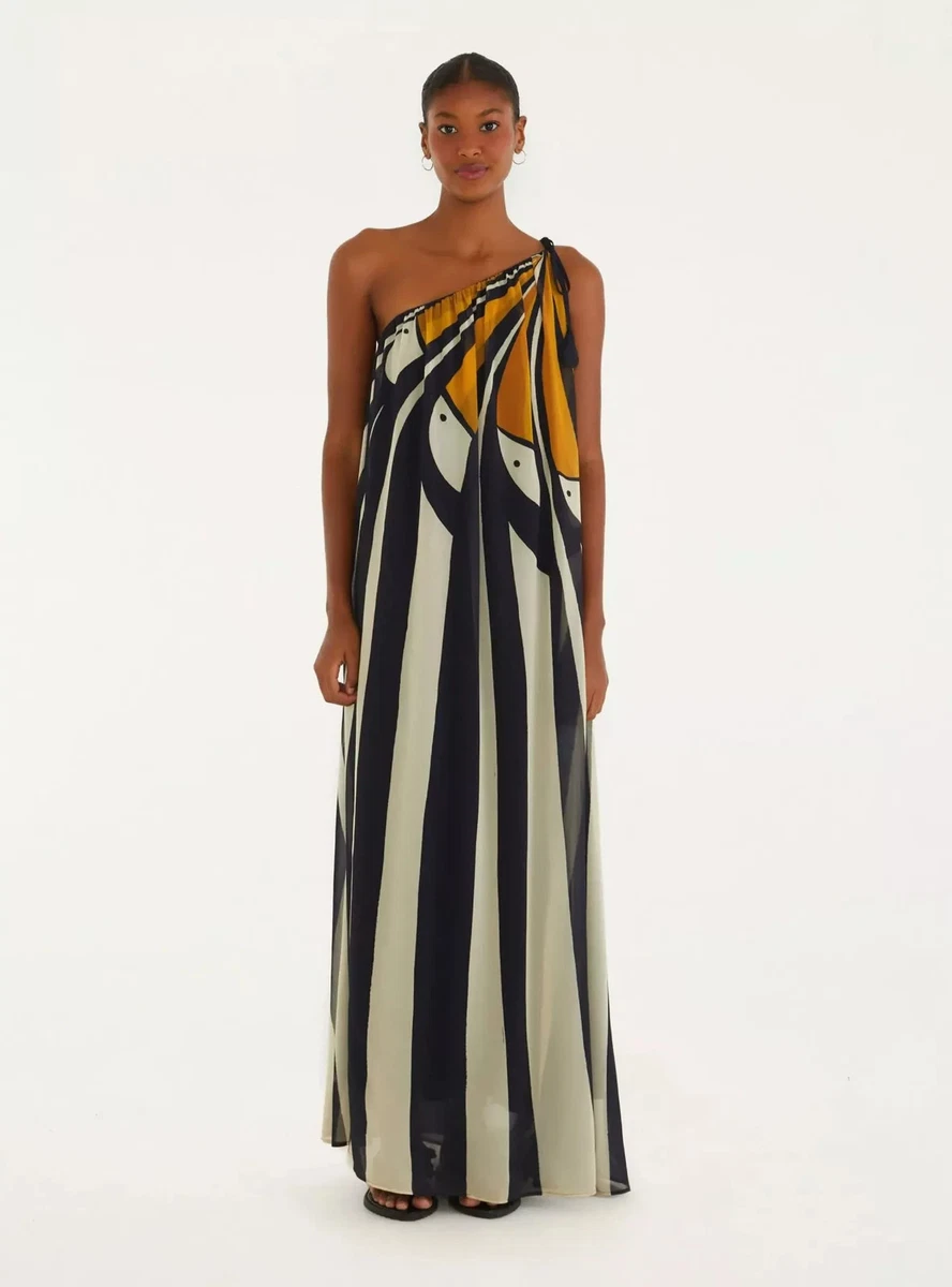 by anthropologie one-shoulder asymmetric floral maxi dress Maeve One-Shoulder Maxi Dress