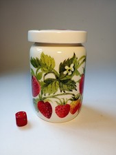 Emma Bridgewater Strawberry Earthenware Jam Pot Jar With Lid