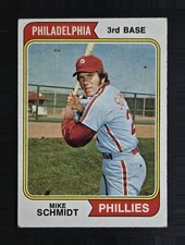1974 Topps #283 Mike Schmidt - Hall of Fame - Philadelphia Phillies - VGEX