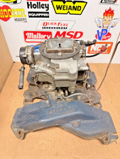 1952-55 Cadillac 331 4bbl Intake Manifold Factory 1458614-1 W Carter Wcfb 896s