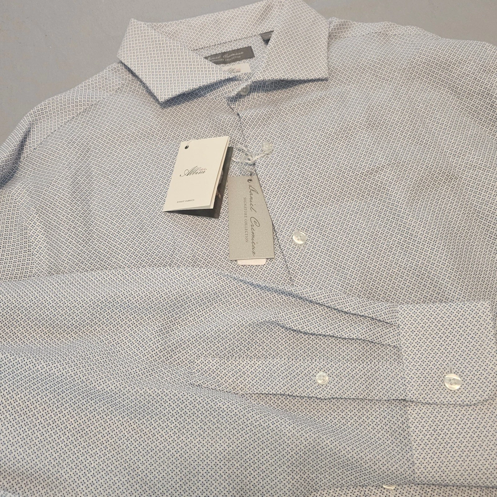 Daniel Cremieux Signature x Albini XL Linen Micro Diamond Lng Slv Shirt NWT 1118
Opens in a new wind