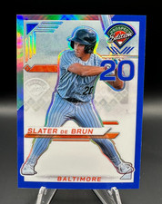 2025 Panini Prospect Edition Slater De Brun /149 Blue Holo Prizm #10 Baltimore