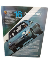 Vintage 1981 Porsche 928 Print Ad Sports Car Consumer Orientation Series No. 16