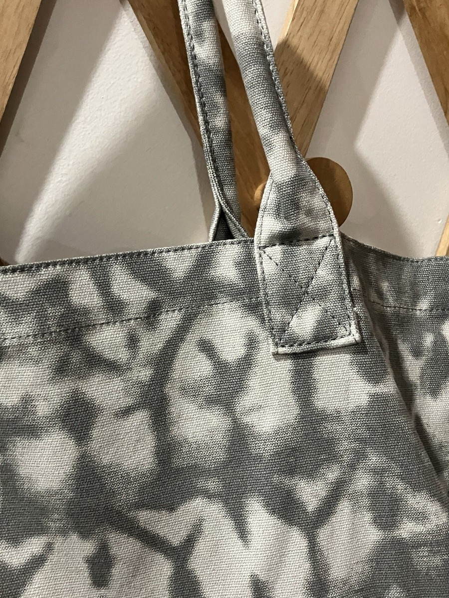 Alo Yoga Oversized Gray Tie Dye Canvas Tote Bag Gym Travel