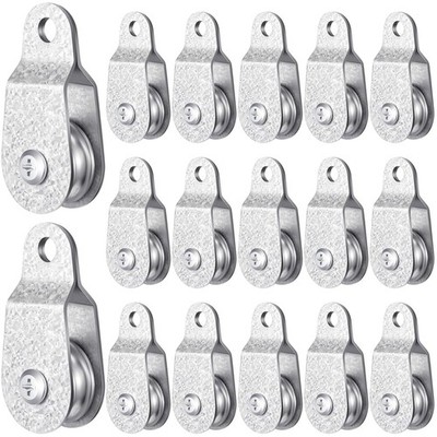 20 PCS Small Single Pulley Block 70 Lb Load for 6mm 8mm Wire Rope