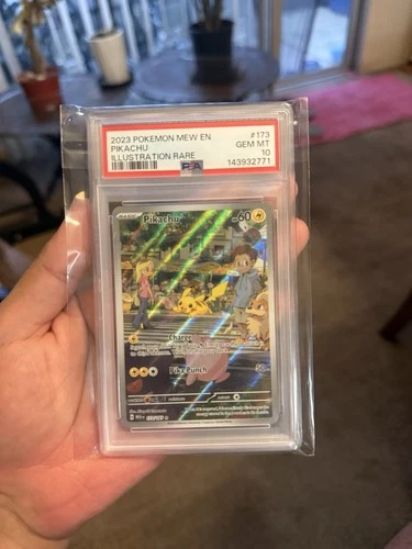 PIKACHU #173/165  2023 Pokemon 151 SV Scarlet Violet Illustration Rare PSA 10