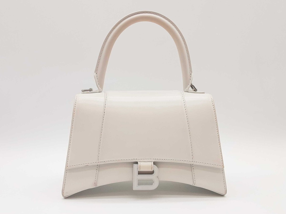 Balenciaga Hourglass Small White Top Handle Bag Sd0925rzxde Balenciaga Hourglass Small White Top Handle Bag Sd0925rzxde