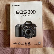 Instruction Manual Book Spanish for Canon EOS 30D Camera Digital