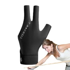 Professional Three Finger Billiard Gloves Pool Gloves Absorb Sweat Breathable