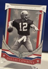 2008 Topps Chrome Honor Roll #HRRS Roger Staubach Card - Dallas Cowboys HOF 