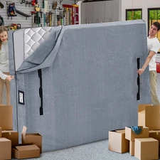 Mattress Bags for Moving and Storage, BETU Queen 1 Pack (82”x62”x13.5"), Gray