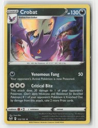 Crobat 105/195 Silver Tempest Holo Rare