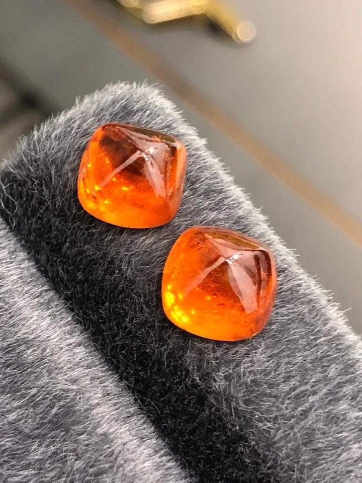 Cabochão de granada Spessartite natural 10,05 ct - Imagem 3 de 4