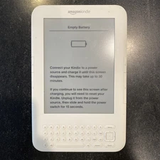 Amazon Kindle Keyboard 3, Wi-Fi, 6" 4GB, D00901 3rd Generation -White