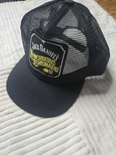 Vintage Jack Daniels Lynchburg Lemonade Snapback Trucker Black Cap Hat Whiskey