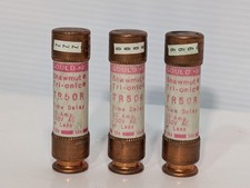 Lot of 3 Gould  Shawmut Tri-Onic TR50R Fuses Class RK5 Time Delay 50A 250VAC