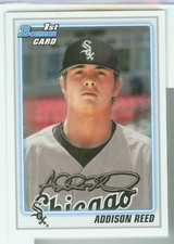 Addison Reed White Sox 2010 Bowman Draft Prospect