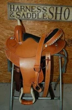 15" GW BARREL RACING SADDLE MADE IN BRYANT ALABAMA