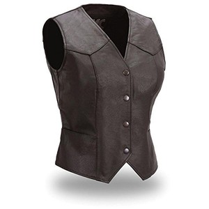 First Classics Ladies Genuine Leather Motorcycle Club Vest, Lightweight F500 | eBay