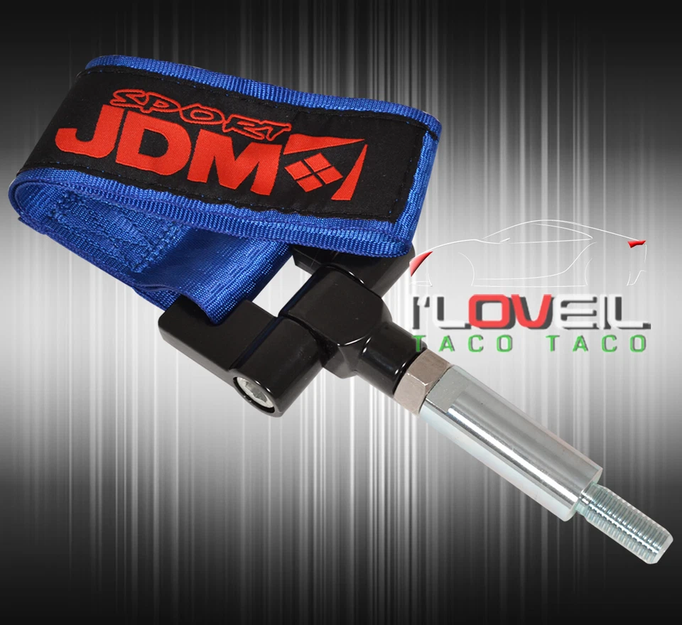 (Jdm Sport) Bmw Z4 Heavy Duty Nylon 4000Lb Towing Tow Strap Adapter Kit Set Blue - Image 2 of 3