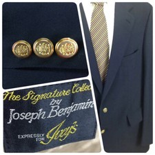 Joseph Benjamin Men's Navy Blue Blazer Sport Coat Sz 44 2 Button Vented  0419