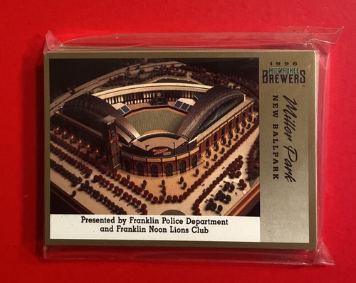 MILWAUKEE BREWERS 1996 Complete Team Set of 30 Police Baseball Cards Vtg FPD - Picture 2 of 3