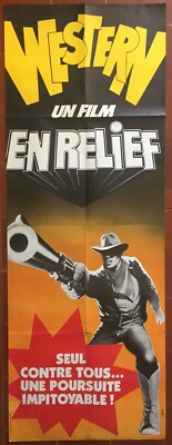 Western Plakat Ein 3D-Film Ferdinando Baldi 60x160cm