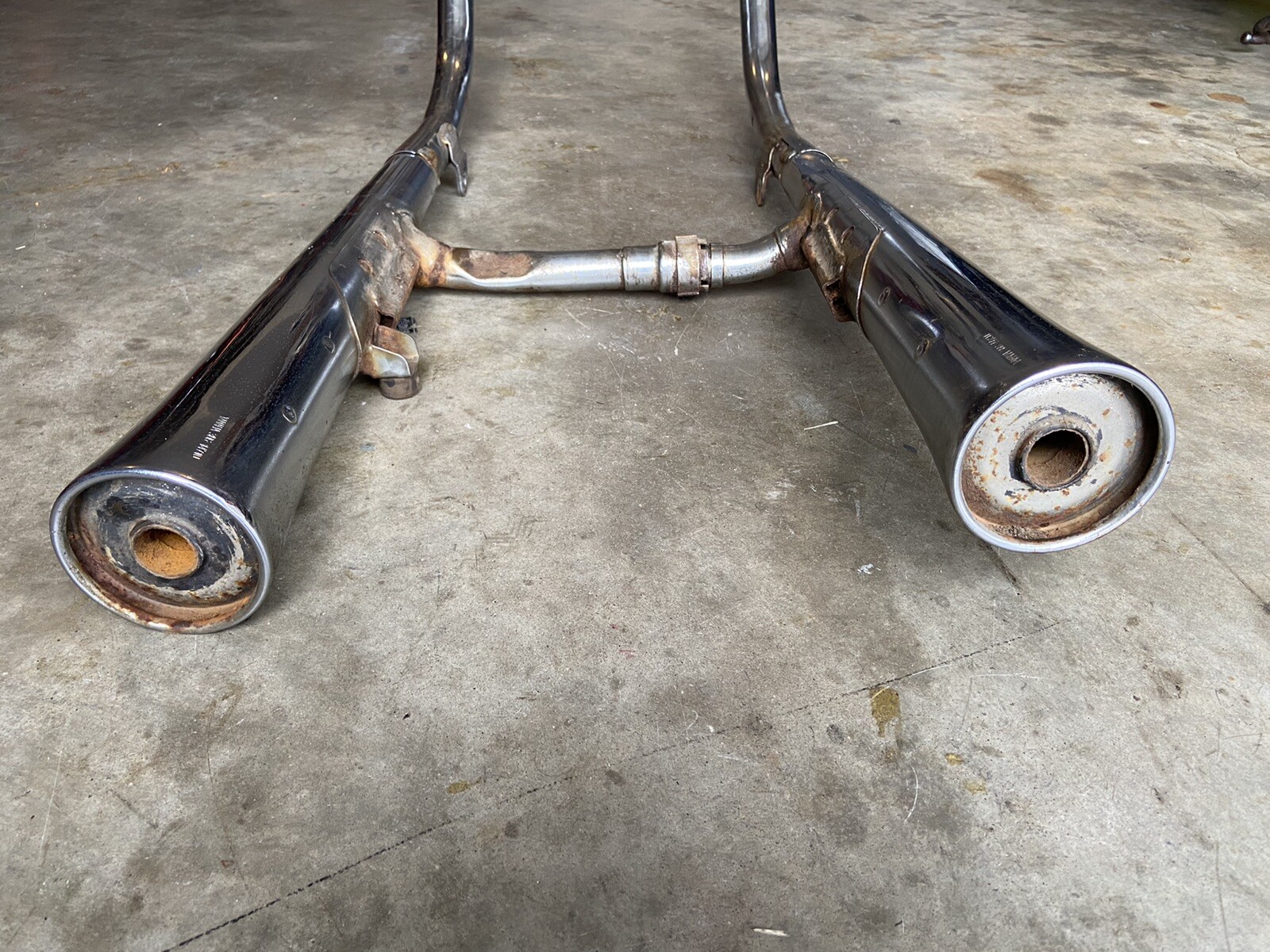 Yamaha XS650 7982 complete exhaust headers mufflers pipes left right