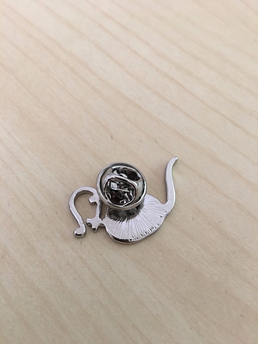 Broche épingle Revers Cafetière Ormolu Design, Cuivre/lation, Cadeau Prof