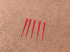 5 NOS W/Defects Bulova Accutron 214 Red/Orange Painted Sec Hands