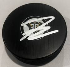 FRANK VATRANO SIGNED ANAHEIM DUCKS HOCKEY PUCK W/ CASE COA
