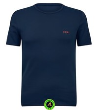 Image of BOSS Men’s Logo Embroidered Cotton T-Shirt Round Neck S-XXL
