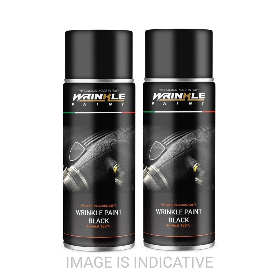 KUSTOMSERVICE.COM Kit Vernice Raggrinzante Harley Davidson 2 Spray 400ml NERO PROFONDO 9005