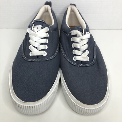 H&M ETZ Tennis Canvas Shoes Blue White Men 10 US EUR 43 | eBay