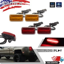For 2015-23 Chevy Silverado 2500HD 3500HD Dually Bed LED Side Marker Lights New