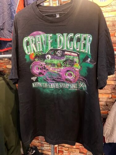 Rare Grave Digger Monster Truck Black T shirt Unisex Men Women S-5XL