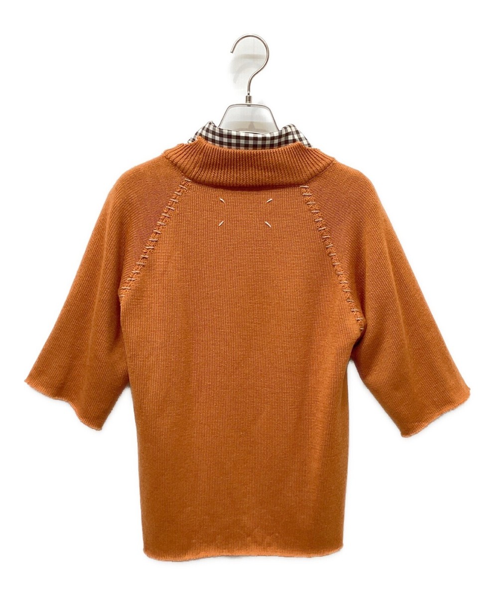 Maison Margiela◆Overlay Knit Top/トップス/40/コットン/ORN/S50DR0001 Maison Margiela Overlay Knit Top Size: L S50DR0001 Women's