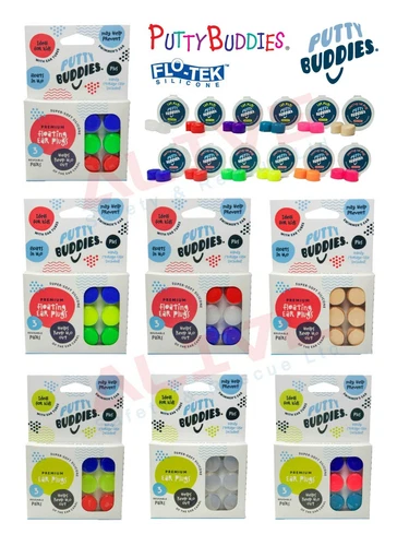 PUTTY BUDDIES Swim Bath Ear Plugs EAR BAND-IT Water Sports Silicone Earplugs