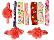 Lot  9 Flowers Headbands Baby and Toddler