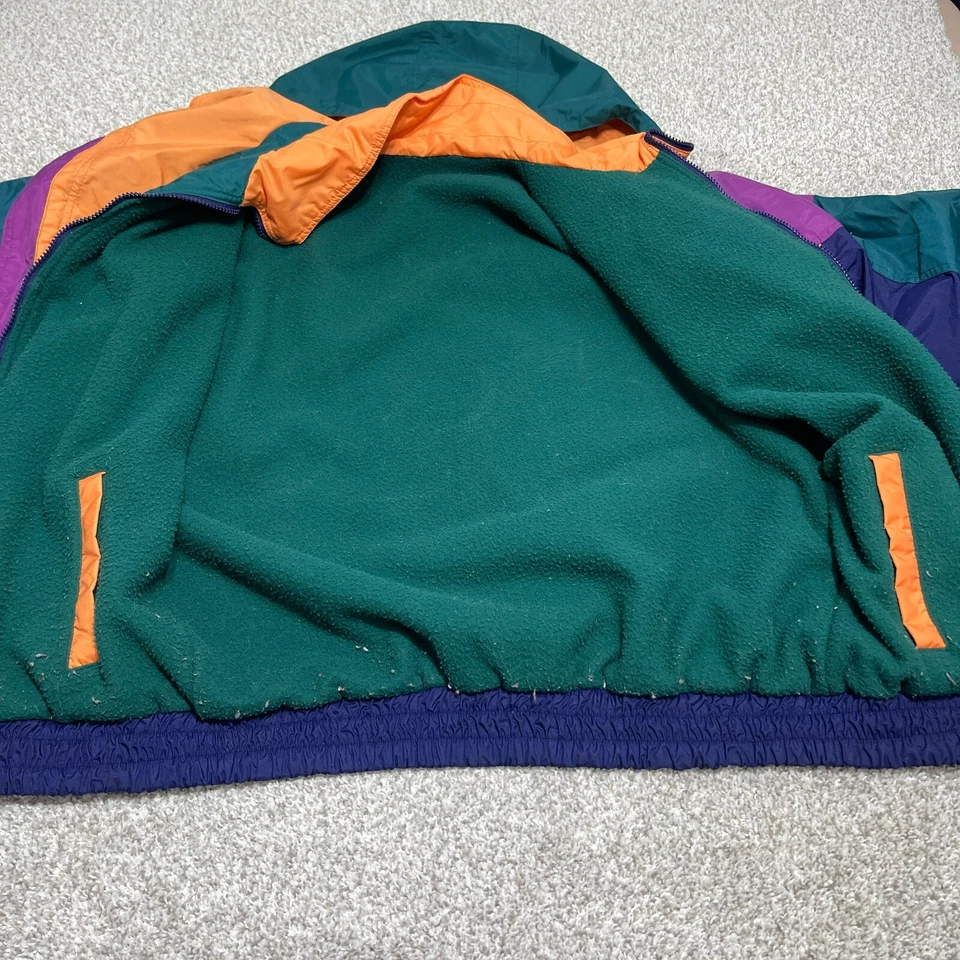 Pulôver masculino vintage jaqueta de esqui bloco de cores reversível - Imagem 4 de 4